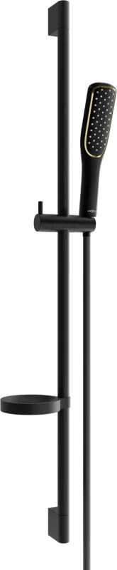 Mexen DS49 posuvná sprchová súprava, čierna - 785494583-75