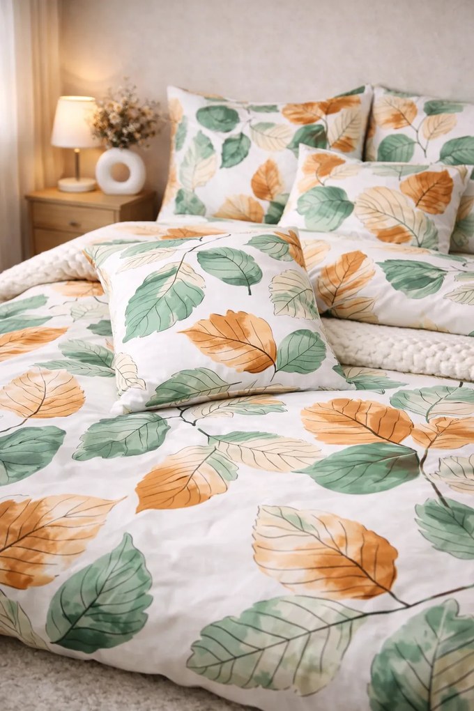 INTERMEDIC SK Posteľné obliečky Lesný pokoj 200x220 / 2x70x90 cm – 100 % bavlna 125 g/m², zips