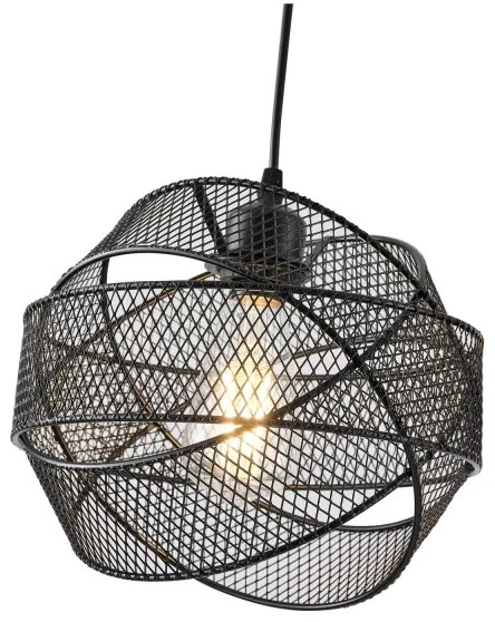 Luster na lanku 1xE27/40W/230V čierna