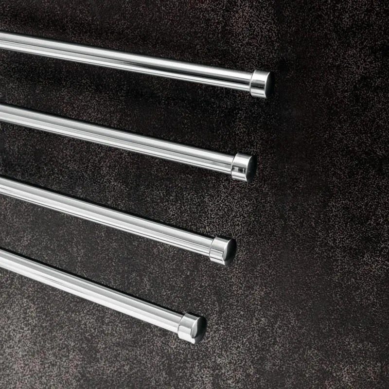 Nástenný vešiak na uteráky KICK - 4 ramenný - chrómový