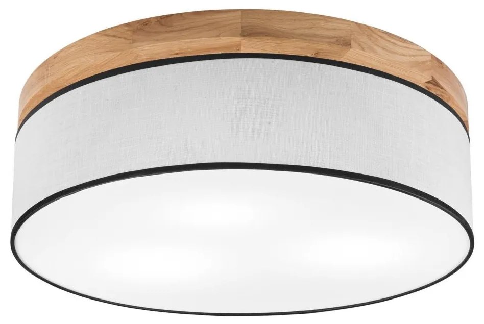 Brilagi - LED Stropné svietidlo BELLADONNA 3xE27/15W/230V pr. 50 cm biela/dub BG1364