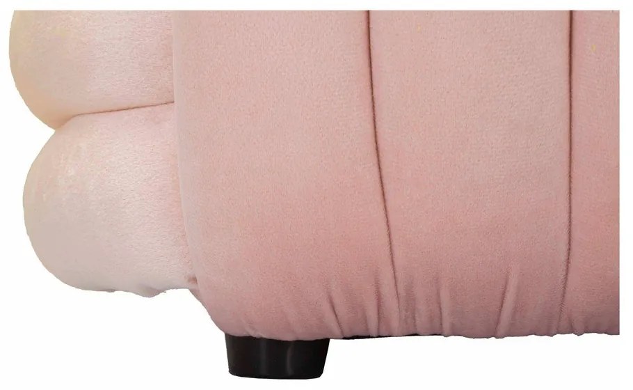 Svetloružová zamatová lavica Softy – Mauro Ferretti