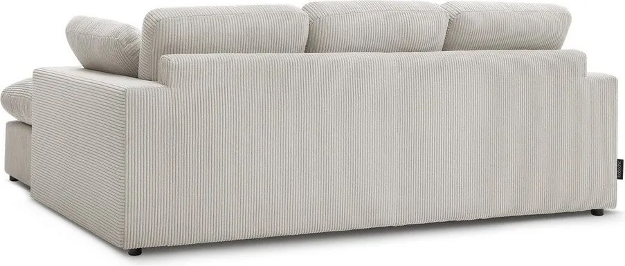 Béžová menčestrová rohová pohovka Belair – Bobochic Paris