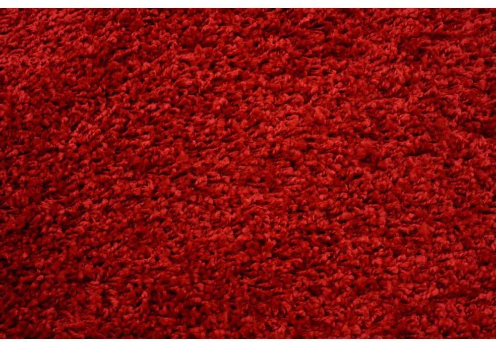 +Kusový koberec Shaggy Tokyo červený 70x200cm