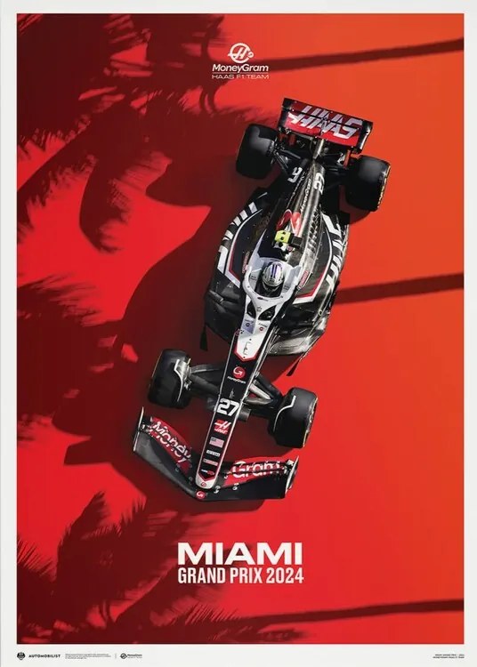 Umelecká tlač MoneyGram Haas F1 Team - Miami Grand Prix - 2024, Automobilist