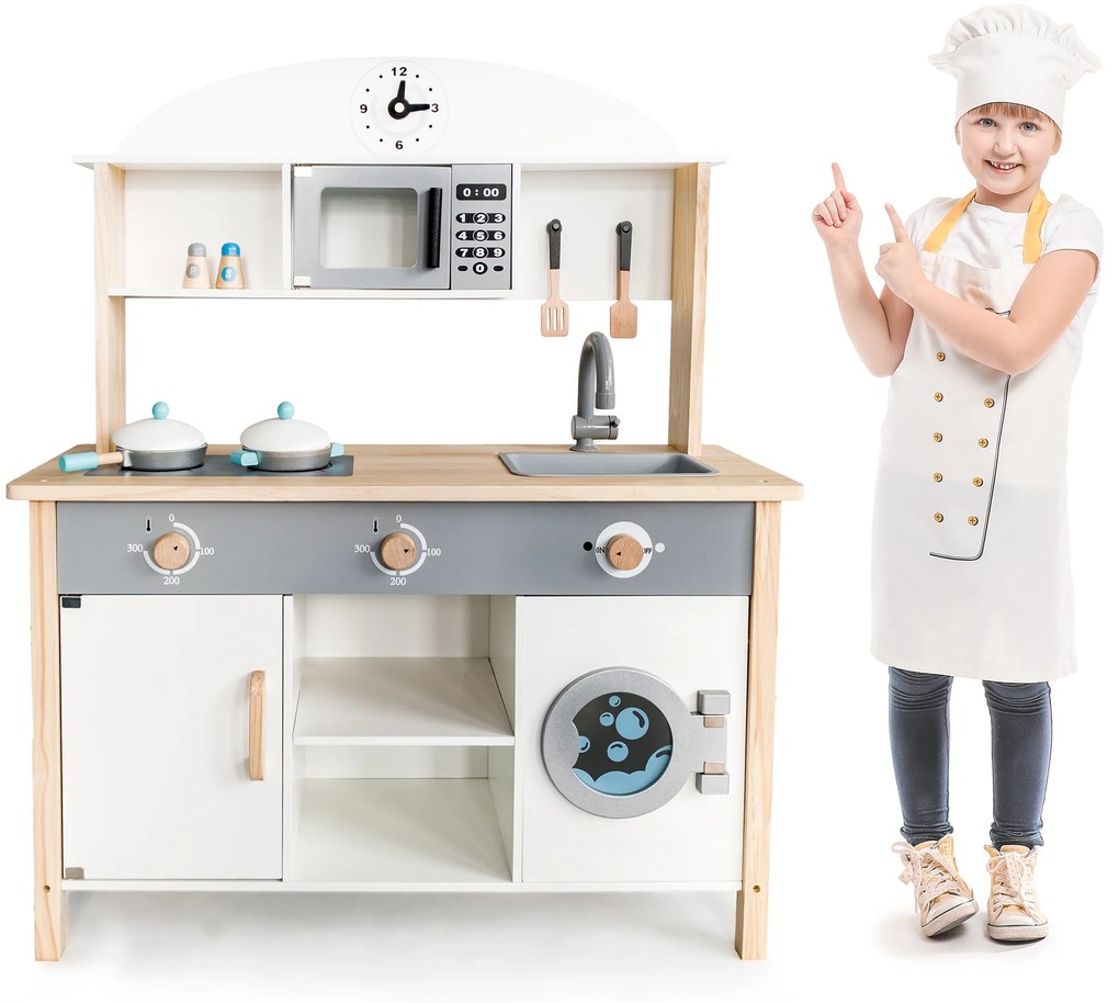 Drevená kuchynka XXL pre deti ECOTOYS
