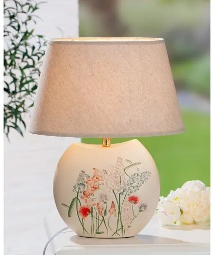 Hand made stolná ceramic lampa FIORITO