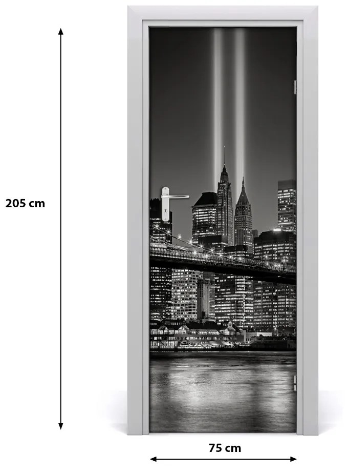 Fototapeta samolepiace dvere Manhattan New York 75x205 cm