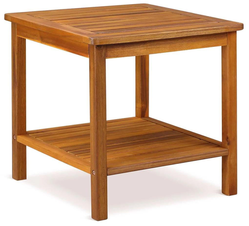 Casaria Odkladací stolík, akáciové drevo 45x45x45cm