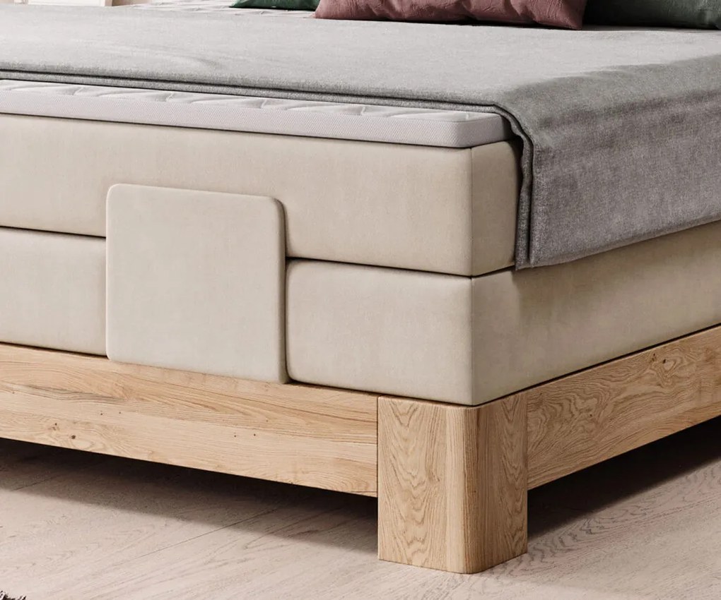 Boxspring posteľ massiv wood SANDRA