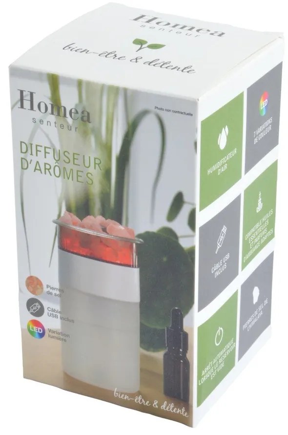 Plastová aromalampa LED Colours – Homéa