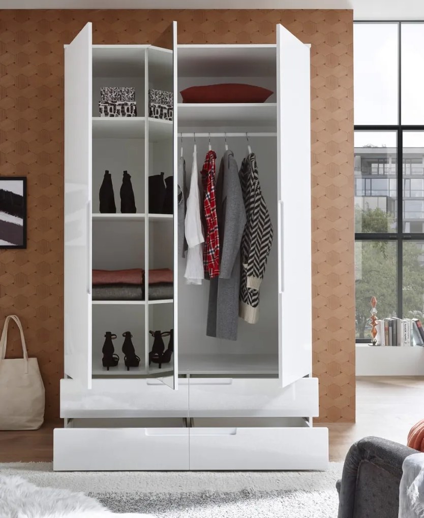 Šatníková skriňa so zásuvkami Spice