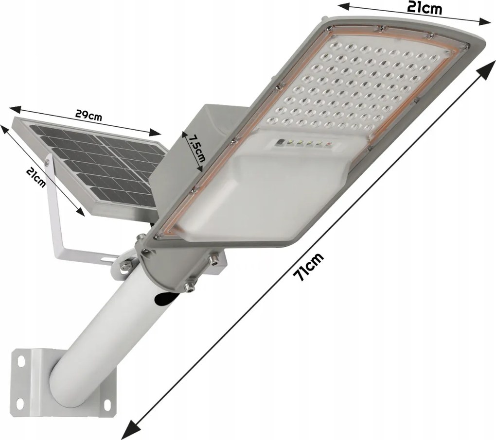 BERGE LED solárna pouličná lampa 60W MOMBASA