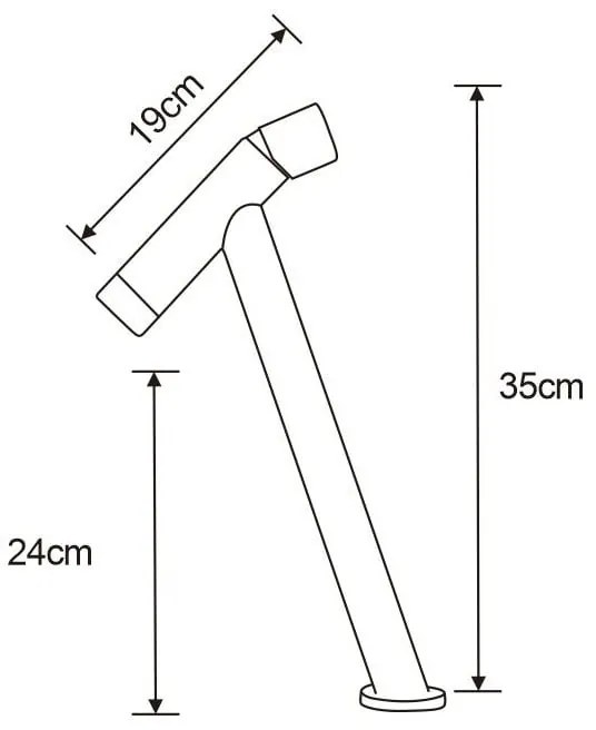 Mexen Astro vysoká umývadlová batéria, zlatá, 746910-50