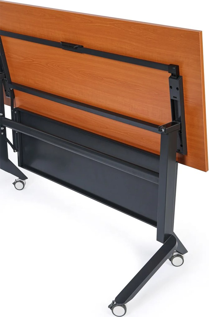 Mobilný stôl PRIMO MOVE, 140x60 cm, biela podnož, breza