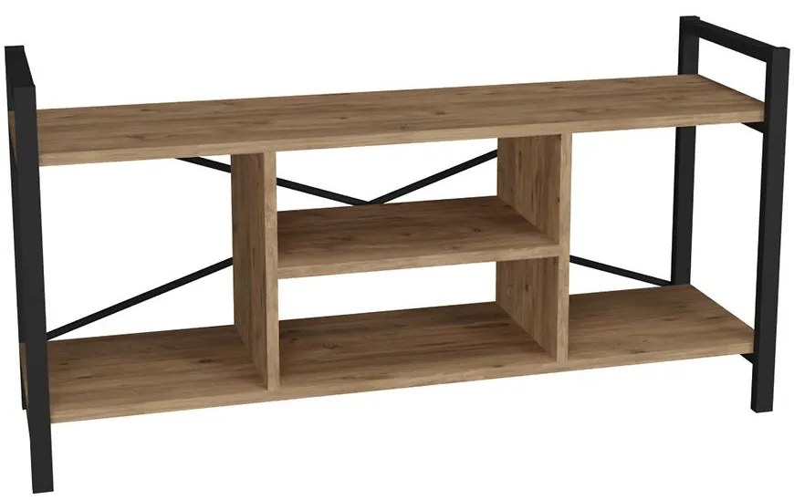 TV stolík FD-12035TVU-001 prírodná/čierna