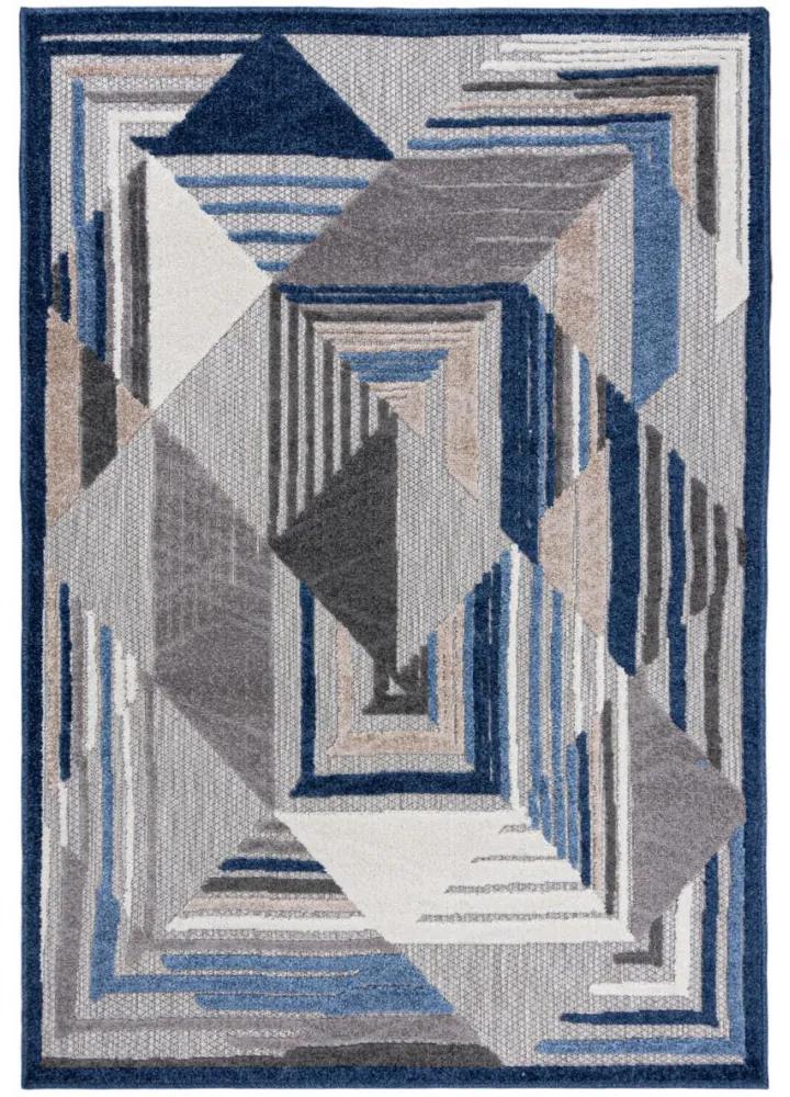 Kusový koberec Omir sivomodrý 80x200cm