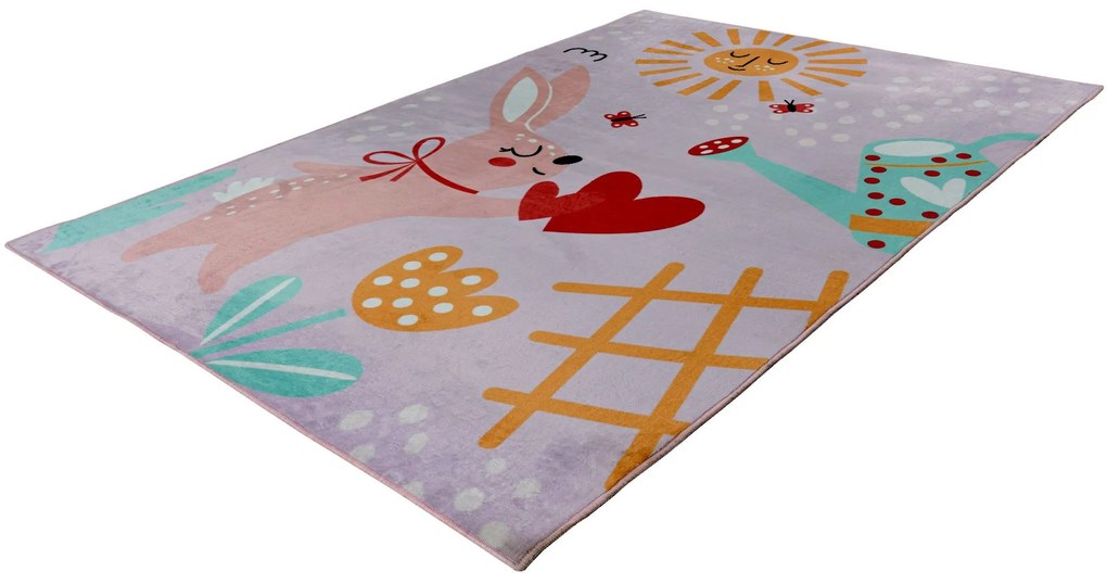 Detský kusový koberec Magic Kids ML 106 Lora, 160x230, ružová, detská izba, Obsession