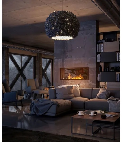 InFire - Vstavaný BIO krb 48,5x123,5 cm 6kW čierna