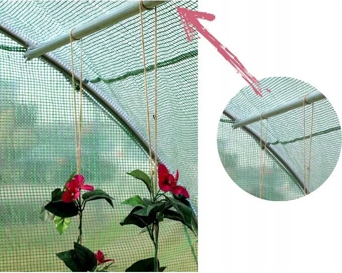 Záhradný fóliovník s pevnými dverami, 400 x 250 x 200 cm