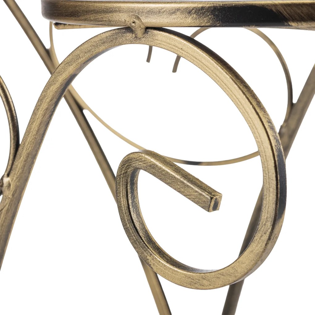 STOJAN NA KVETINÁČ AVERY 49X66 CM ZLATÁ