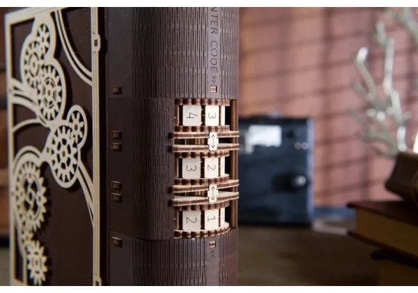 Ugears - 3D drevené mechanické puzzle Kniha tajomstiev