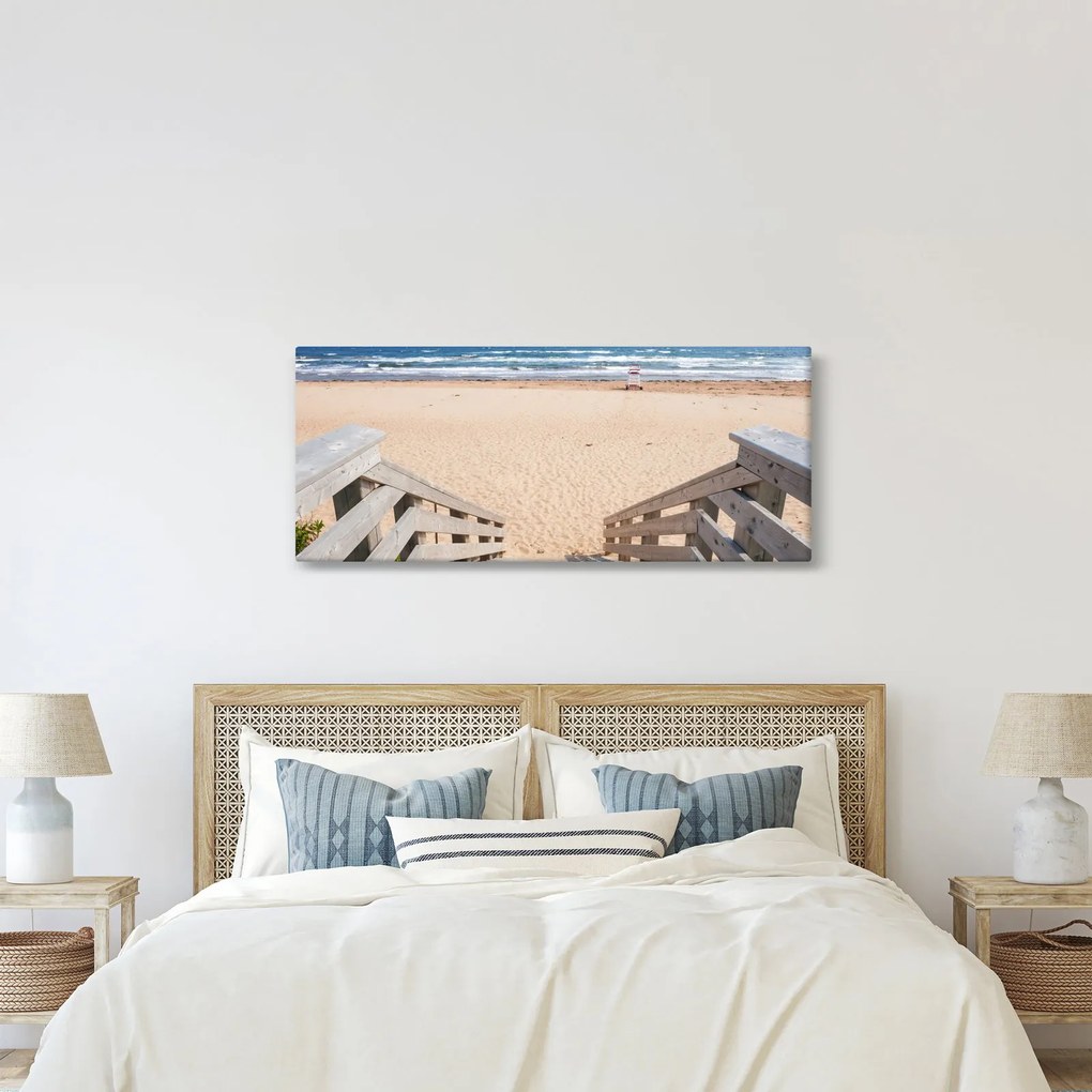 Obraz - Pláž (120x50 cm)