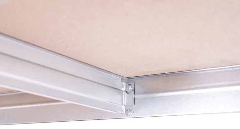 AR Shelving Regál s 4 policami Rivet, 180 x 120 x 45 cm, pozinkovaný (100275038)