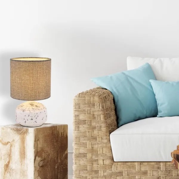 Globo 21624 - Stolná lampa IGA 1xE14/40W/230V šedá/keramika