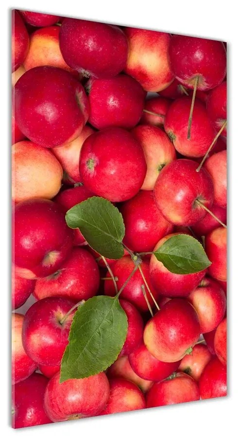 Foto obraz akrylové sklo Červená jablká pl-oa-70x140-f-91288454