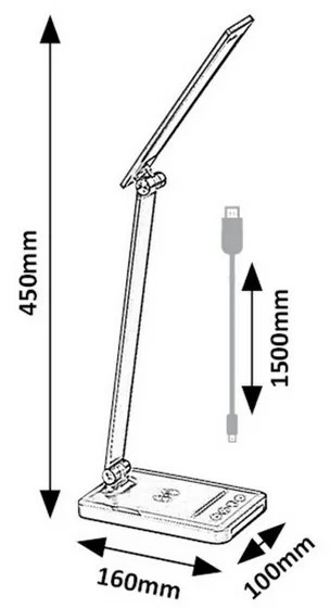 Rabalux 74213 funkčná stolná LED lampa Traze