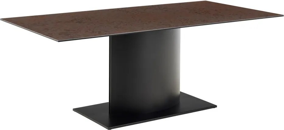 Jedálenský stôl Marbella 200 cm hnedý/čierny