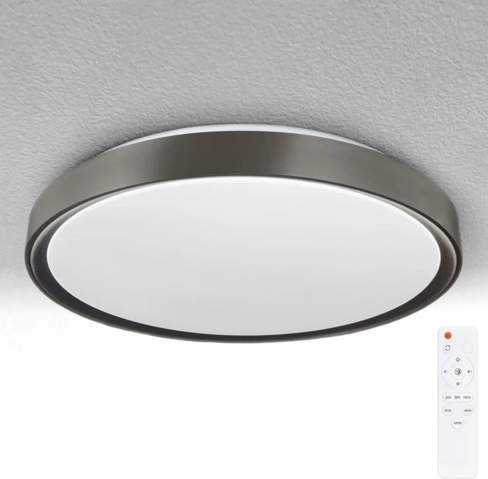 Brilagi-LED Stmievateľné svietidlo FANCIA LED/48W/230V 3000-6500K priemer 39 cm antracit + diaľkové ovládanie