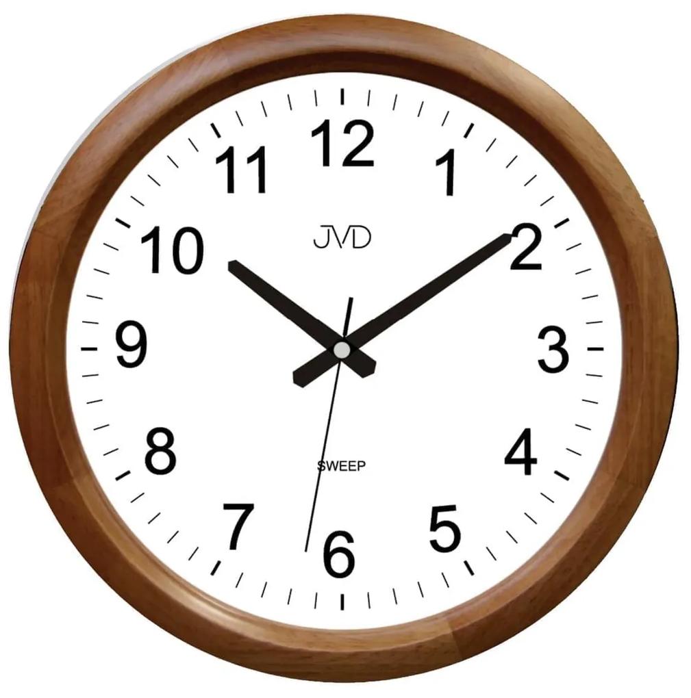 Drevené hodiny JVD NS8017.2 s plynulým chodom