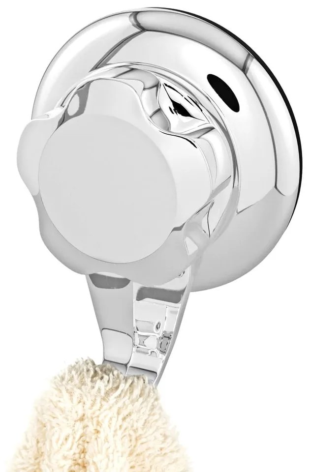 Plastové háčiky v súprave 4 ks bez vŕtania v striebornej farbe Bestlock – Compactor
