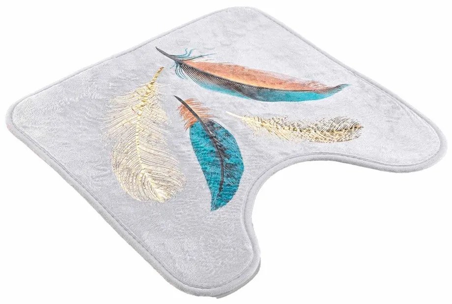 Biela WC kúpeľňová predložka 45x45 cm Plumiss – douceur d'intérieur