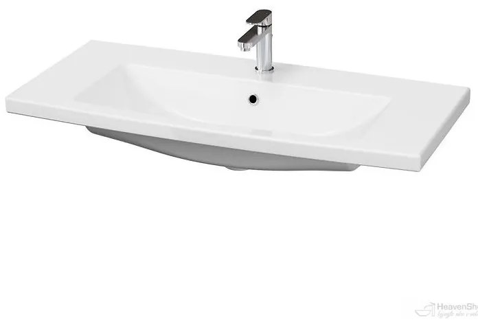 Cersanit Tirso, závesná umývadlová skrinka 994x447x572 mm + keramické umývadlo, čierna matná, S801-588