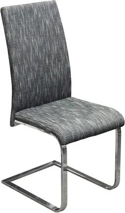 OVN jedálenská stolička IDN 8857CS2 čiernobiely melír/kov