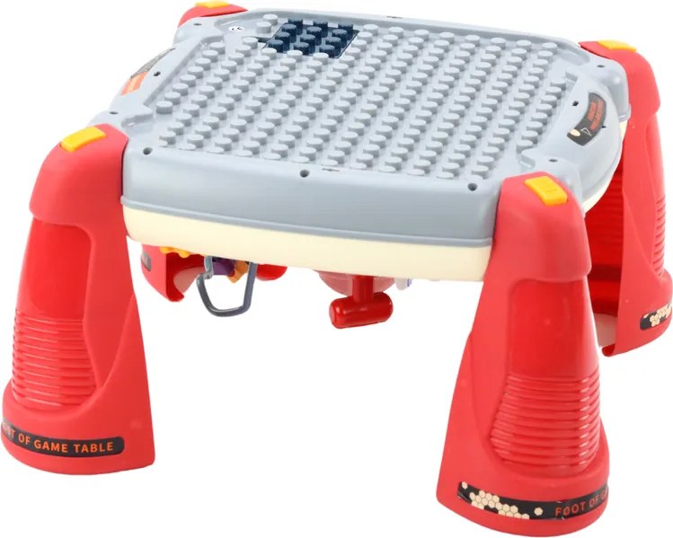 LEAN Toys Detský interaktívny vzdelávací stôl pianko vesmír červený