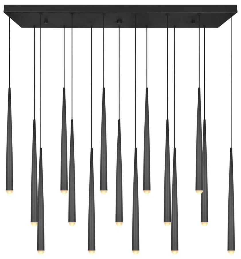 Čierne LED závesné svietidlo Cala – Trio Select