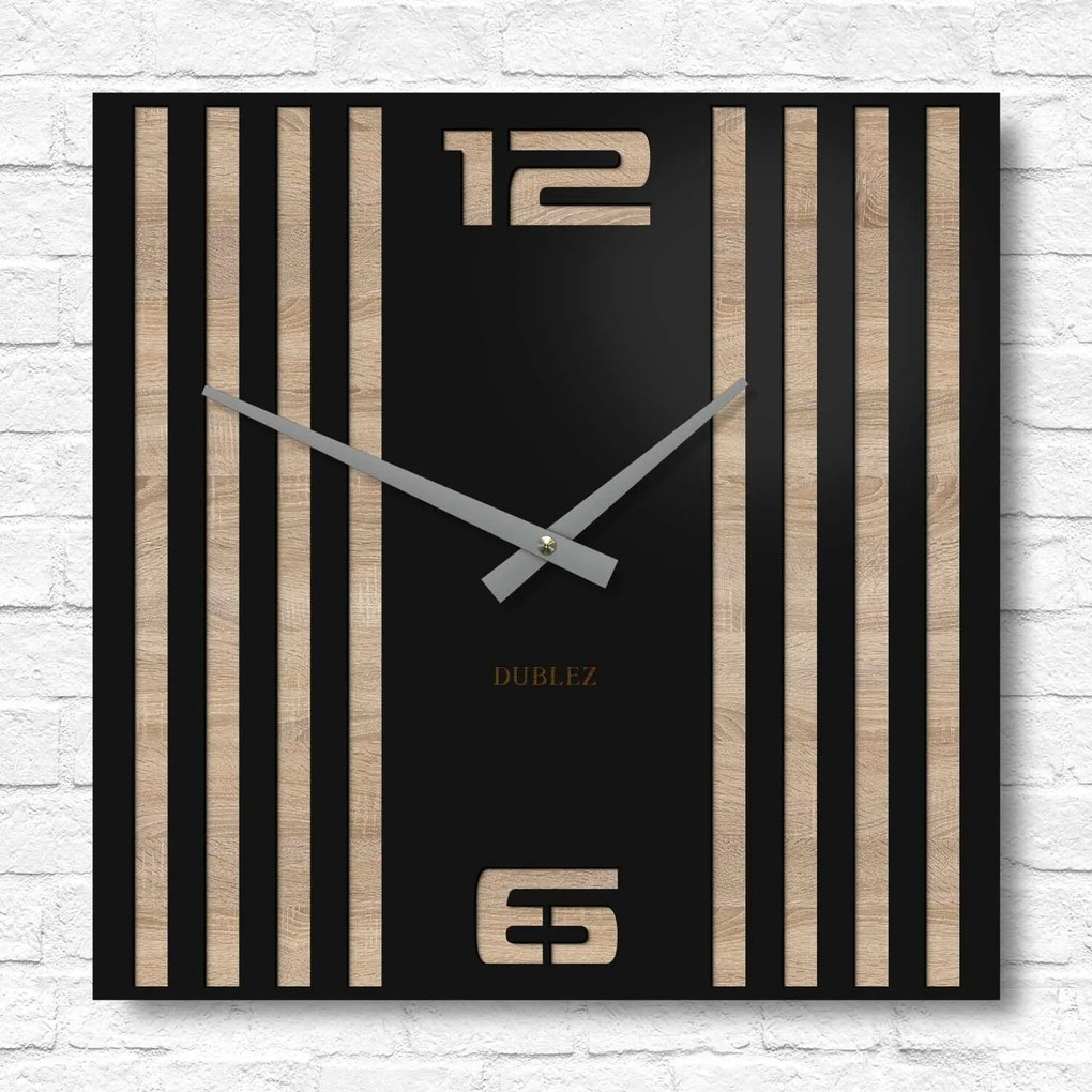 DUBLEZ | 3D hodiny na stenu - Urban Lines