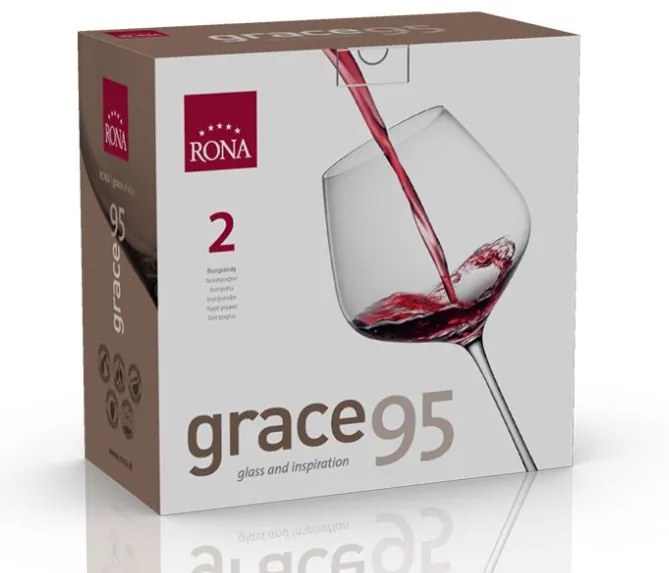 Rona Poháre na víno GRACE 950 ml, 2 ks