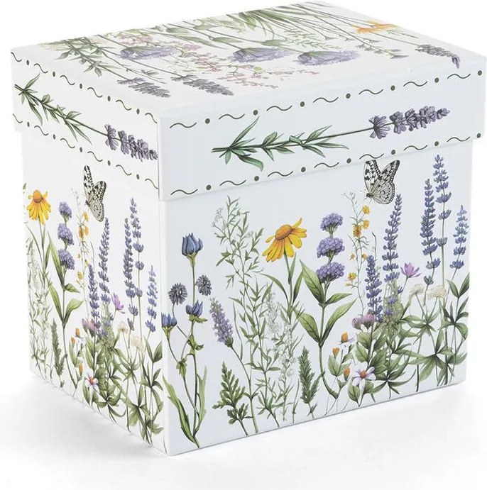 Porcelánový hrnček LEVANDUĽA A MOTÝLI v darčekovej krabičke 350 ml