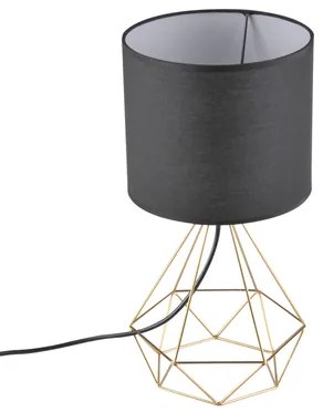 Stolná lampa geometrická čierno-biela HIRA