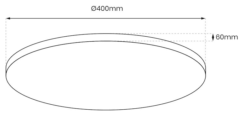 EUlight Stropné LED svietidlo Layla, 1x LED 33w, 3000-6000k, w/g, s ovládačom