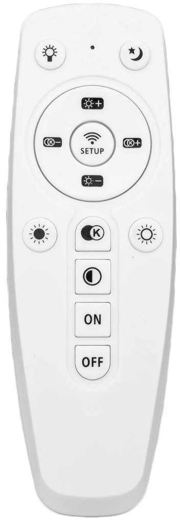 Toolight - LED stropné svietidlo + diaľkové ovládanie APP802-C, čierna, OSW-09751