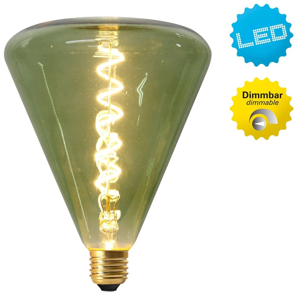 LED žiarovka Dilly E27 4W 2200 K zelená