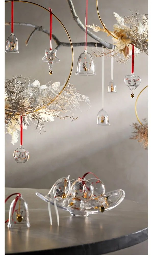 Sklenená ručne fúkaná vianočná ozdoba ø 6,5 cm Ann-Sofi Romme Annual Christmas Bauble – Holmegaard
