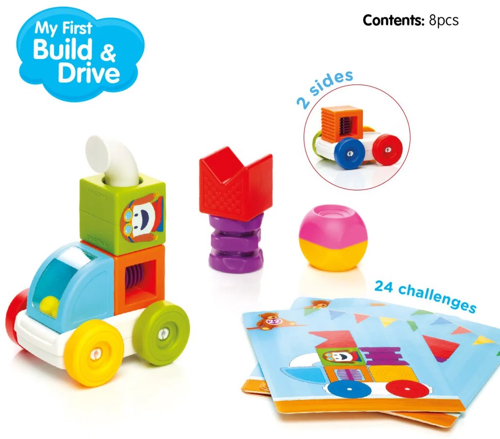 SmartMax - Moja prvá magnetická stavebnica s autom 2v1