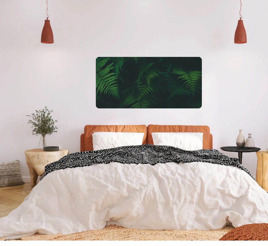 60x120cm Papraď - textilná nálepka na stenu